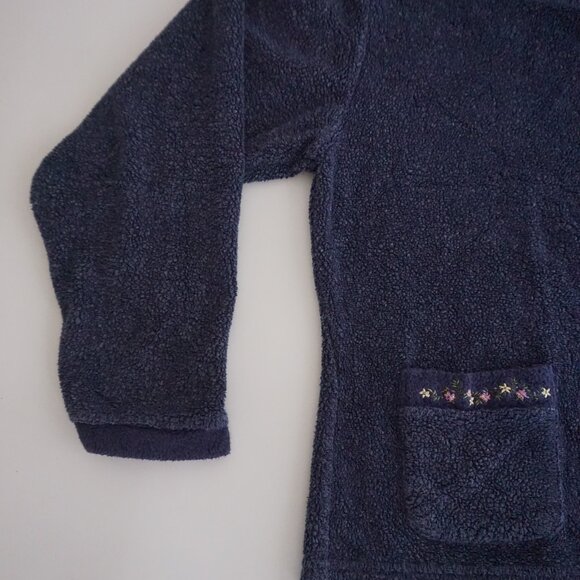 Vintage Northern Reflections Button-Up Fleece Cardigan Cozy Grandmacore L - Picture 7 of 9
